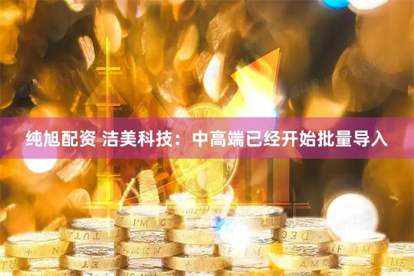 纯旭配资 洁美科技：中高端已经开始批量导入
